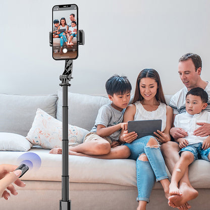 Go-Des GD-F06 Bluetooth Kumandalı Teleskopik Tripodlu Sarsılma Engelleyicili Selfie Çubuğu Siyah