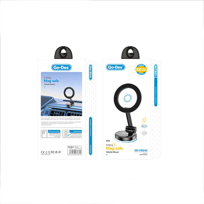 Go Des GD-HD242 360 Derece Dönebilen Düz Zemin Araç Telefon Tutucu
