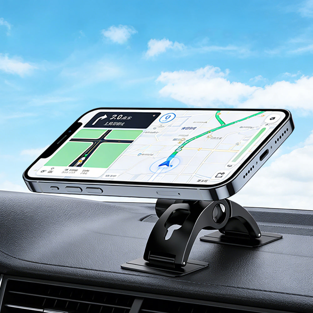 Go Des GD-HD277 Magnetik M-safe Uyumlu 360 Derece Dönebilen Düz Zemin Araç Telefon Tutucu