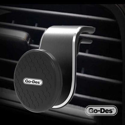 Go Des GD-HD676 L-Shaped Magnetik Araç Telefon Tutucu Siyah