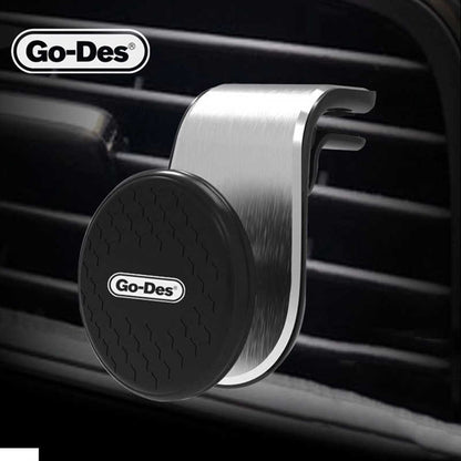Go Des GD-HD676 L-Shaped Magnetik Araç Telefon Tutucu Gri