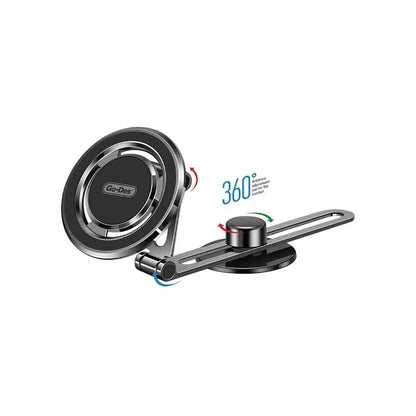 Go Des GD-HD912 Magnetik 360 Derece Dönebilen Düz Zemin Araç Telefon Tutacağı Siyah