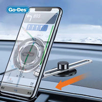Go Des GD-HD912 Magnetik 360 Derece Dönebilen Düz Zemin Araç Telefon Tutacağı