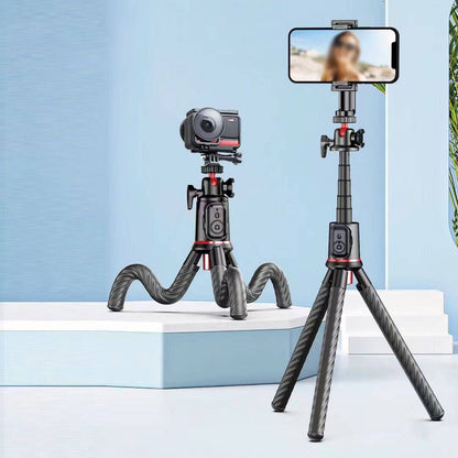 Go Des GD-ST86 Çok Fonksiyonlu Teleskopik Esneyebilen Uzaktan Kumanda Aparatlı Tripod Siyah