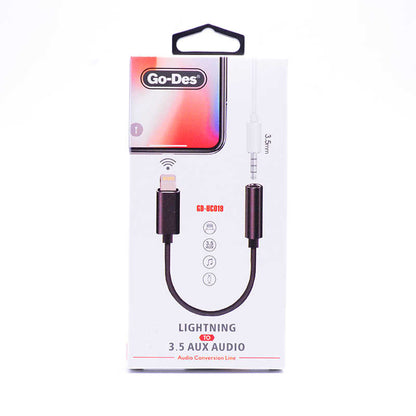 Go Des GD-UC019 Lightning To 3.5mm Dönüştürücü Siyah