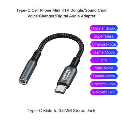 Go Des GD-UC088 Type-C To 3.5mm Çevirici Siyah