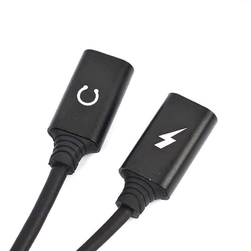 Go Des GD-UC11 Dual Lightning Headphone Audio & Charge Adaptör Siyah