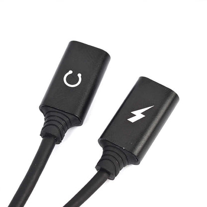 Go Des GD-UC11 Dual Lightning Headphone Audio & Charge Adaptör Siyah