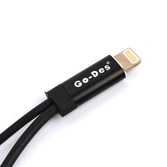 Go Des GD-UC11 Dual Lightning Headphone Audio & Charge Adaptör Siyah