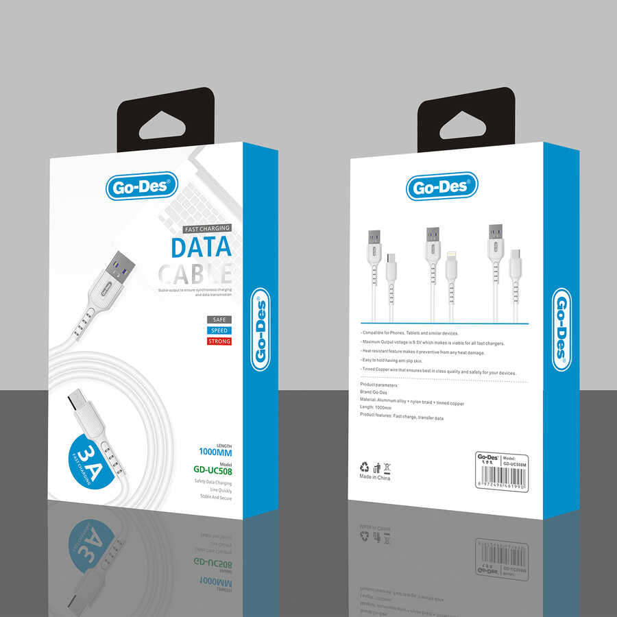 Go Des GD-UC508 Micro Usb Kablo Beyaz