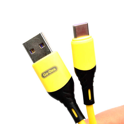 Go Des GD-UC519 Type - C Usb Kablo Sarı