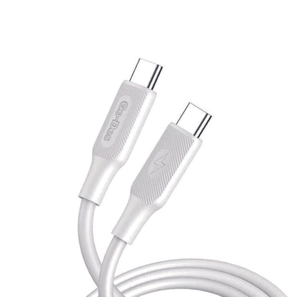 Go Des GD-UC571 Type-C to Type-C PD Hızlı Şarj Kablosu 60W 1 Metre Beyaz