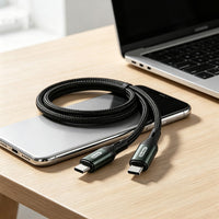 Go Des GD-UC575 Type-C to Type-C PD Örgü Tasarımlı Hızlı Şarj Özellikli Data ve Şarj Kablosu 40W 3M
