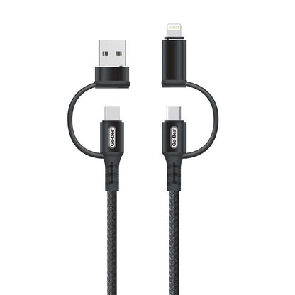 Go Des GD-UC587 4 in 1 Type-C-Lightning To PD-Usb Kablo Siyah