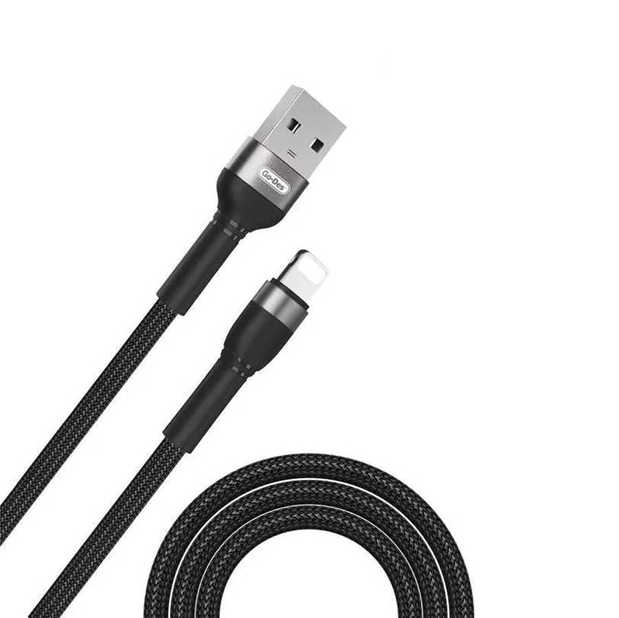 Go Des GD-UC589IP Lightning Usb Hızlı Data Kablosu 1 metre Siyah